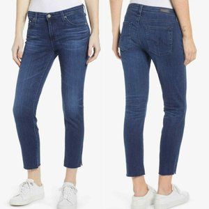 AG Adriano Goldschmied 'The Prima Crop' Raw Hem Cropped Cigarette Jeans- Size 29